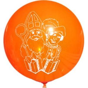 Sint & Piet Orange Latex Ballonnen  90cm  2pcs