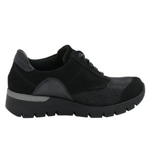 Waldläufer - Ramona - Sneakers - Zwart - Nubuck, Leer, Textiel