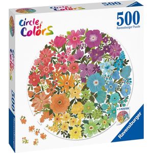 Ravensburger puzzel Circle of Colors Flowers - Legpuzzel - 500 stukjes