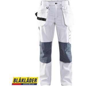 Blåkläder 7131-1210 Dames Schilders Werkbroek Wit/Grijs maat 48