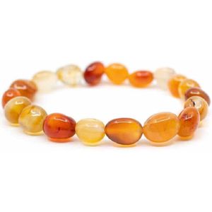Edelstenen Armband Trommelstenen Rode Agaat