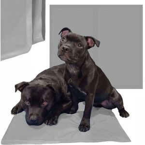 Springos Koelmat Hond | Actieve Verkoelende Gel | 65 x 50 cm | Grijs