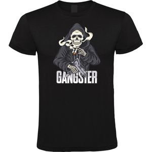 Klere-Zooi - Skeleton Gangster - Heren T-Shirt - 4XL