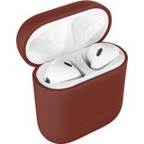 iDeal of Sweden Hoesje schokbestendig siliconen Geschikt voor AirPods 2 / 1 - iDeal of Sweden Silicone Case AirPods - donkerrood