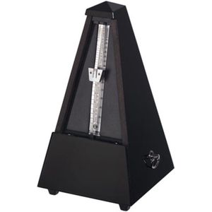 Wittner M 806 metronoom Pyramide zwart zwart glans houtbehuizing - Accessoire voor keyboards