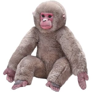 Wild Republic Japanse makaak knuffel - 40 cm - pluche knuffel - apen - knuffeldieren