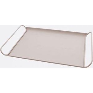 Point-Virgule dienblad uit metaal poederroze mat 37.5x25.5x3.7cm