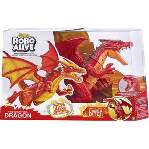 Robo Alive Dragon Fire - 50 x 30 cm groot - Werkt op batterijen