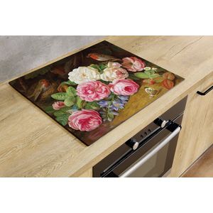 Inductiebeschermer - Singing Birds - 28x52 cm - Inductiebeschermer - Inductie Afdekplaat Kookplaat - Inductie Mat - Anti-Slip - Keuken Decoratie - Keuken Accessoires