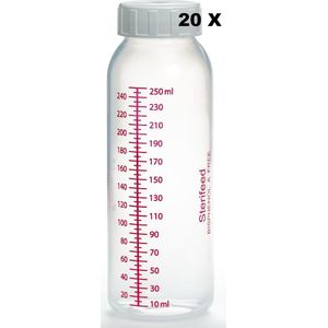 Sterifeed: Moedermelk bewaar fles 20 stuks 250 ml (plastic)