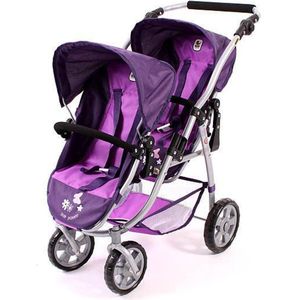 Bayer Chic 2000 - Tweeling Poppenwagen Vario - Pflaume