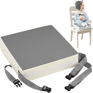 Stoelverhoger voor Eetkamerstoel - Zitverhoger Peuter Eettafel - Kinderen - Booster Seat - Zitkussen Tafel - Zitverhoger Voor Kinderen & Volwassenen - Stoelverhogers Voor Eettafel - Memory Foam Verhoogkussen - Ergonomisch Comfort