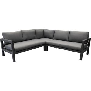 Sunshine hoek loungeset 3 delig antraciet aluminium