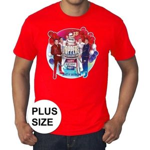 Toppers Grote maten - rood Toppers in concert 2019 officieel plus size t-shirt heren - Officiele Toppers in concert merchandise XXXXL