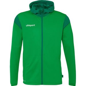 Uhlsport Squad 27 Jas Met Kap Heren - Groen / Lagoon | Maat: M