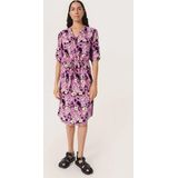 SOAKED IN LUXURY SLZaya Dress - Liatris Graphic Flower Fuchsia