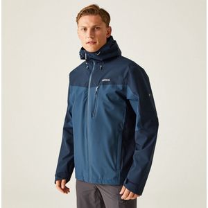 Regatta Birchdale Waterdichte Shell Jas Heren, blauw Maat 3XL