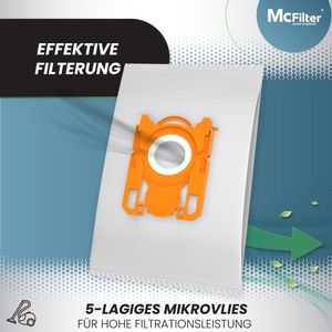 20 stofzuigerzakken geschikt voor AEG VX6-2-FFP stofzuiger - serie X Force - 5-laagse stofzak met hygiënische sluiting zaktype ESM 16 - incl. filter fleece filter bags
