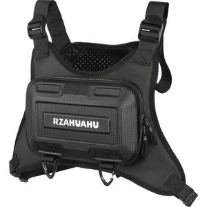 Sport Tas met Borst Bevestiging - Zwart - Rugzak - Multifunctioneel - Hardlopen - Fietsen