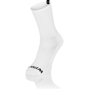 Winaar Fietssokken Zomer Unisex Wit met Nederlands Label - Full White - 36-38