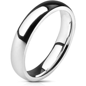 Ring Dames - Ringen Dames - Ringen Vrouwen - Ringen Mannen - Zilverkleurig - Heren Ring - Met Afgeronde Hoek - Glow