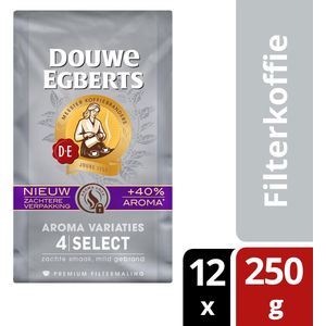 Douwe Egberts Select koffie snelfiltermaling - 12 x 250 gram