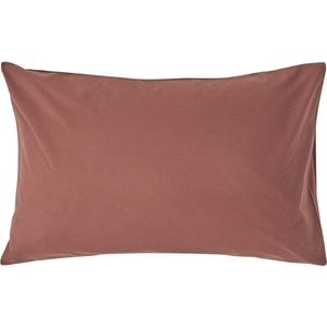 Homescapes kussensloop 48 x 74 cm - Bruin, 100% Egyptisch katoen, draaddichtheid 200