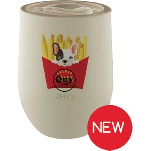 Quy Cup - 300ml Thermos Cup - French Fries - Double Walled - 24 uur koud, 12 uur heet, RVS (304)