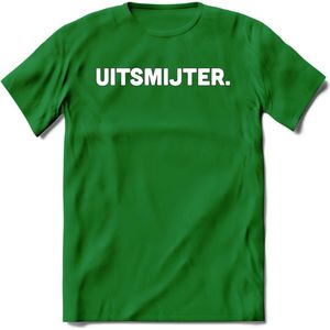 Uitsmijter - Snack T-Shirt | Grappig Verjaardag Kleding Cadeau | Eten En Snoep Shirt | Dames - Heren - Unisex Tshirt | - Donker Groen - L