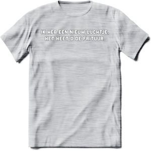 Nieuw Luchtje - Snack T-Shirt | Grappig Verjaardag Kleding Cadeau | Eten En Snoep Shirt | Dames - Heren - Unisex Tshirt | - Licht Grijs - Gemaleerd - M