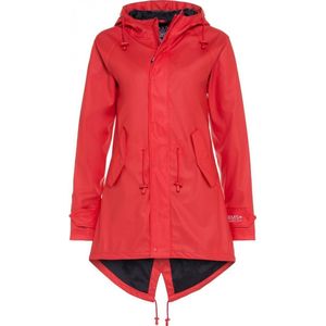 Rode dames regenjas / parka HafenCity® van BMS 7XL