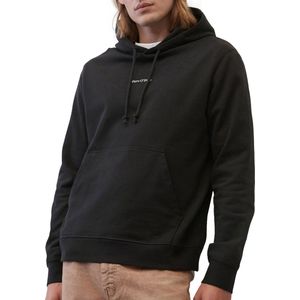 Marc O'Polo regular fit hoodie - heren trui katoen met O-hals - zwart (middeldik) - Maat: S