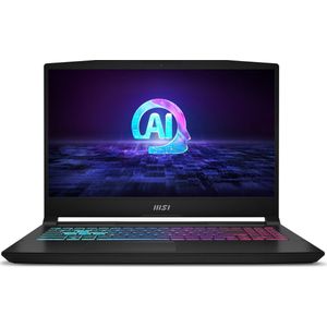 MSI Katana A15 AI B8VG-454NL AMD Ryzen™ 9 8945HS Laptop 39,6 cm (15.6"") Full HD 16 GB DDR5-SDRAM 1 TB SSD NVIDIA GeForce RTX 4070 Wi-Fi 6E (802.11ax) Windows 11 Home Zwart