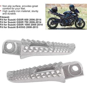 Voetsteunen Pedaal Zilver voor Motorraden GSXR 600 750 1000