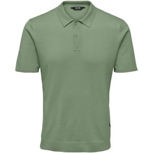 Only & Sons Poloshirt Onswyler Life Reg 14 Ss Polo Knit N 22022219 Hedge Green Mannen Maat - XS