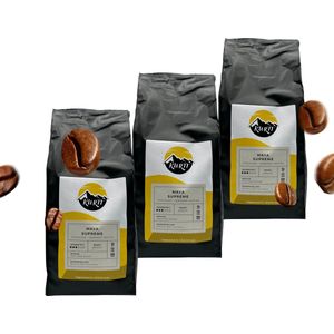 KURTT - Koffiebonen - 3 zakken van 1 KG - Koffiebonen 1KG x 3 - Maya Supreme - Chocolade - Gebrande nootjes - Medium Roast - Koffiezetapparaat - Koffiemachine - Koffiebonen - koffiebekers - gegarandeerd topkwaliteit koffiebonen - 3x1000 gram - (3kg)