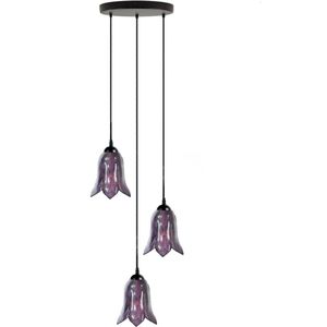 Art Deco Trade - Tiffany Kroonluchter Gentian Purple 3
