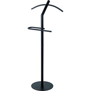 Dressboy – stijlvolle kledingstandaard – zwart gepoedercoat metaal – stevige massieve basis – modern design – 47x30x111 cm