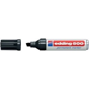 Edding 500 Permanente marker, schuine punt 2-7 mm. zwart