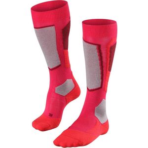 FALKE SK2 Intermediate Wool dames skiing kniekousen - roze (rose) - Maat: 35-36