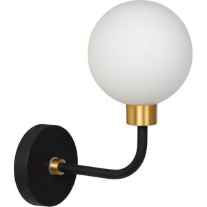 Lucide Berend wandlamp zwart 25cm