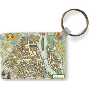 Sleutelhanger - Kaart - Maastricht - Vintage - Uitdeelcadeautjes - Plastic
