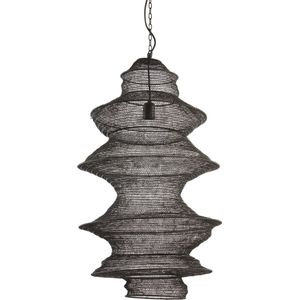 Light & Living Hanglamp Nakisha - Zwart - Ø48cm - Modern - Hanglampen Eetkamer, Slaapkamer, Woonkamer