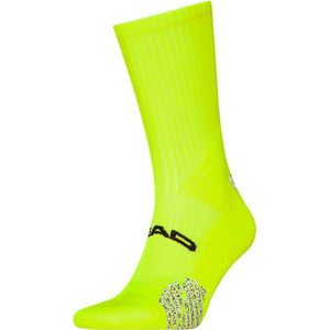 HEAD unisex performance sokken padel neon geel