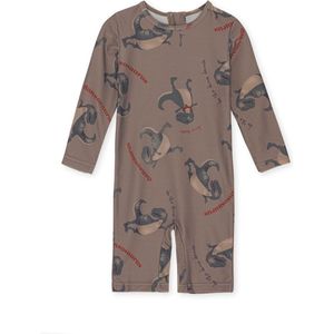 Konges Sløjd Aster onesie playsuit / Zwempak - Dansosaurus - Maat 4 jaar