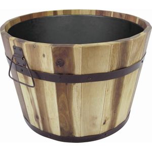 Ronde plantenbak M Kuip Lignum Acacia FSC 46 x 32 CM Naturel