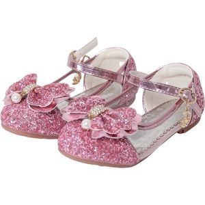 Prinsessen schoenen + Toverstaf meisje + Tiara (Kroon) - Roze - maat 30 - Het Betere Merk - cadeau meisje - prinsessen schoenen plastic - verkleedschoenen prinses - prinsessen schoenen speelgoed - hakschoenen meisje