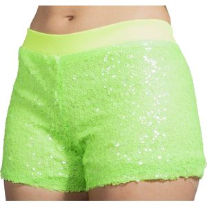 Hotpants pailletten neon groen - Maat 34 t/m 38 - Eras tour