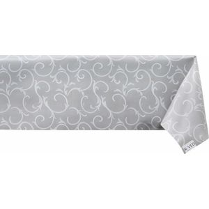 Raved Tafelzeil Barok  140 cm x  320 cm - Grijs - PVC - Afwasbaar