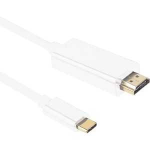 USB C naar HDMI - 4K Ultra HD - 2 meter - Wit - Allteq